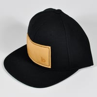 Image 1 of leather patch snapback