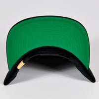 Image 4 of leather patch snapback