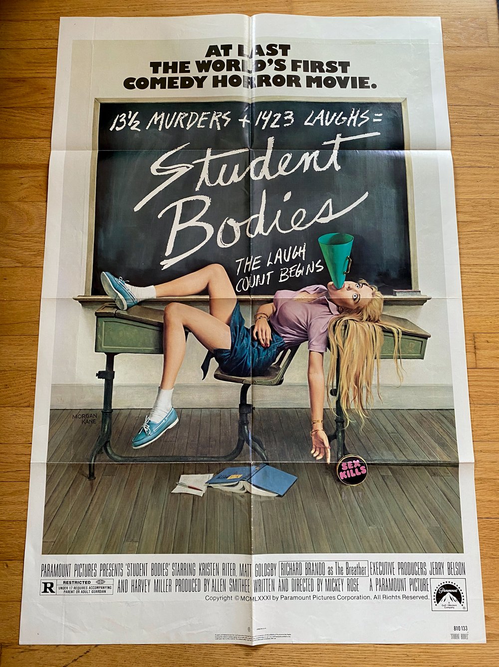 1981 STUDENT BODIES Original U.S> One Sheet Movie Poster