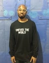 UNFUCK THE WORLD MEN'S LONGSLEEVE T-SHIRT BLACK