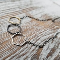 Image 3 of Hexi Trio Necklace (Mixed Colors)