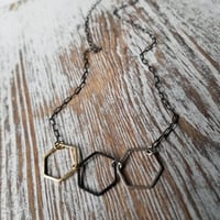 Image 4 of Hexi Trio Necklace (Mixed Colors)