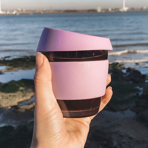 Image of 8oz Pink - Wave Glass