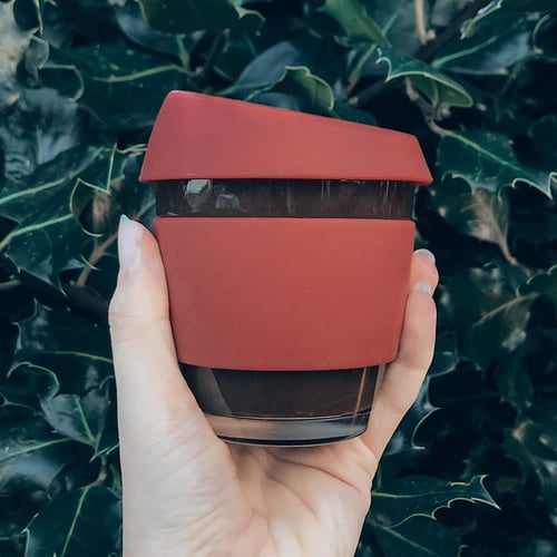 Image of 8oz Red - Wave Glass