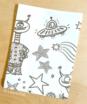 Image of Aliens Giant Coloring Sheet