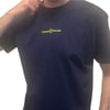 Neal T-Shirt in French Navy and Yellow 