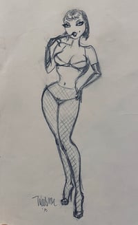 Preliminary Sketch for Pinup Design 