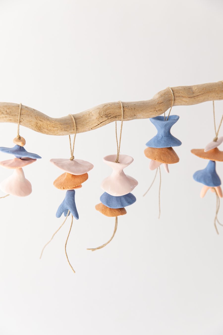 Image of Mini Floral Ornaments - Blue, Pink and Terracotta