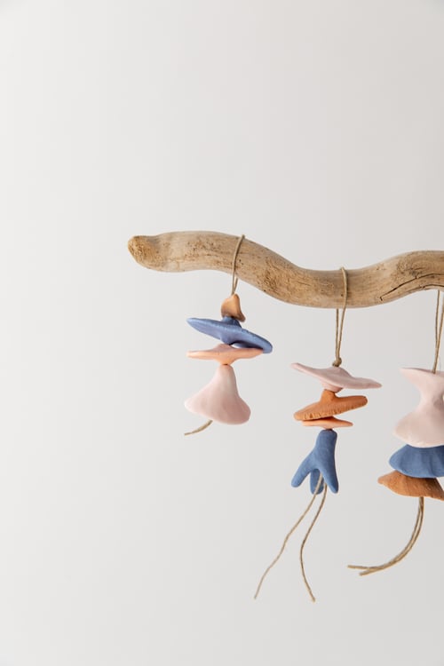 Image of Mini Floral Ornaments - Blue, Pink and Terracotta