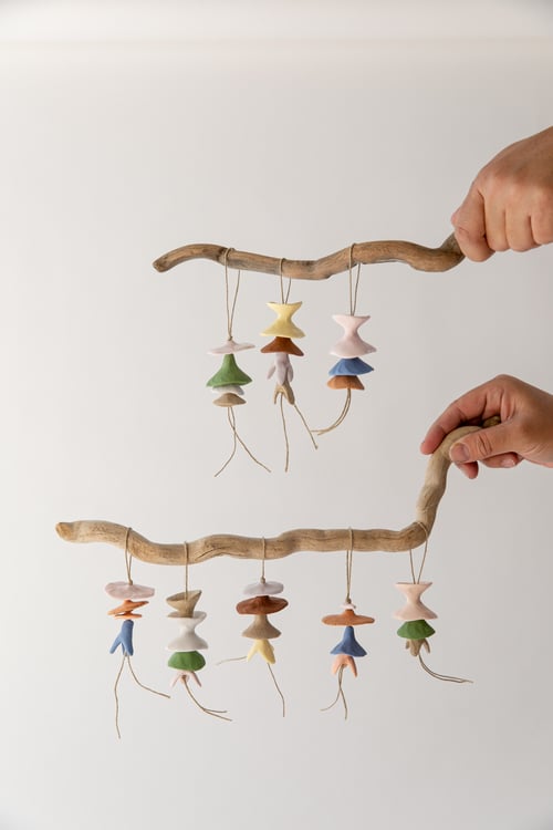 Image of Mini Floral Ornaments - Blue, Pink and Terracotta