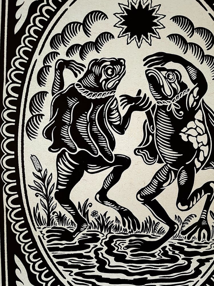 Image of Dancing Frog Print 