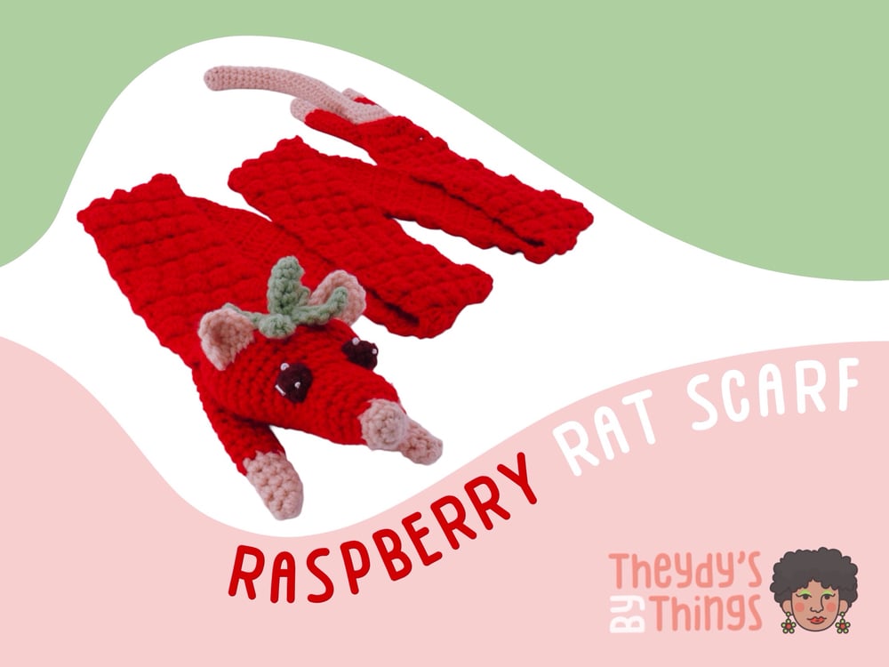 Image of Raspberry Rat Scarf