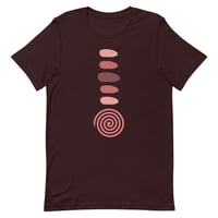 Image 2 of Aku/Akwa Logo Short-Sleeve Unisex T-Shirt - Pink/Brown