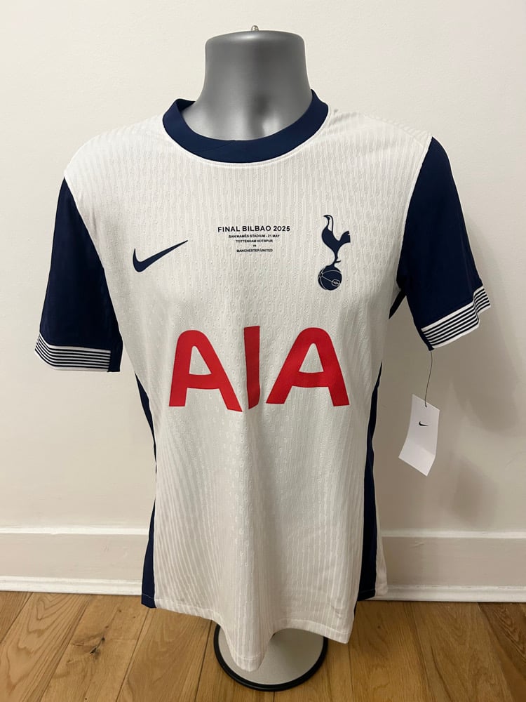 Image of Tottenham Hotspur “BERGVALL 15” Vaporknit 2024/25 Home Europa Final Shirt (M)