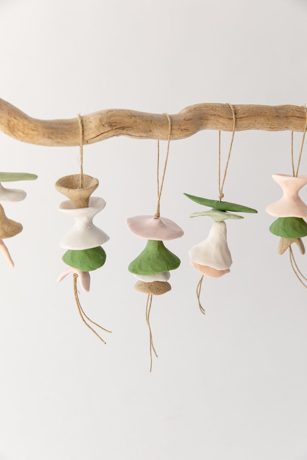 Image of Mini Floral Ornaments - Grass, Blush and Sand