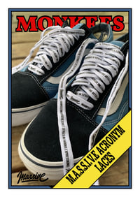 Image 1 of M.A.S.S.I.V.E White Shoelaces