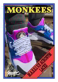 Image 2 of M.A.S.S.I.V.E White Shoelaces