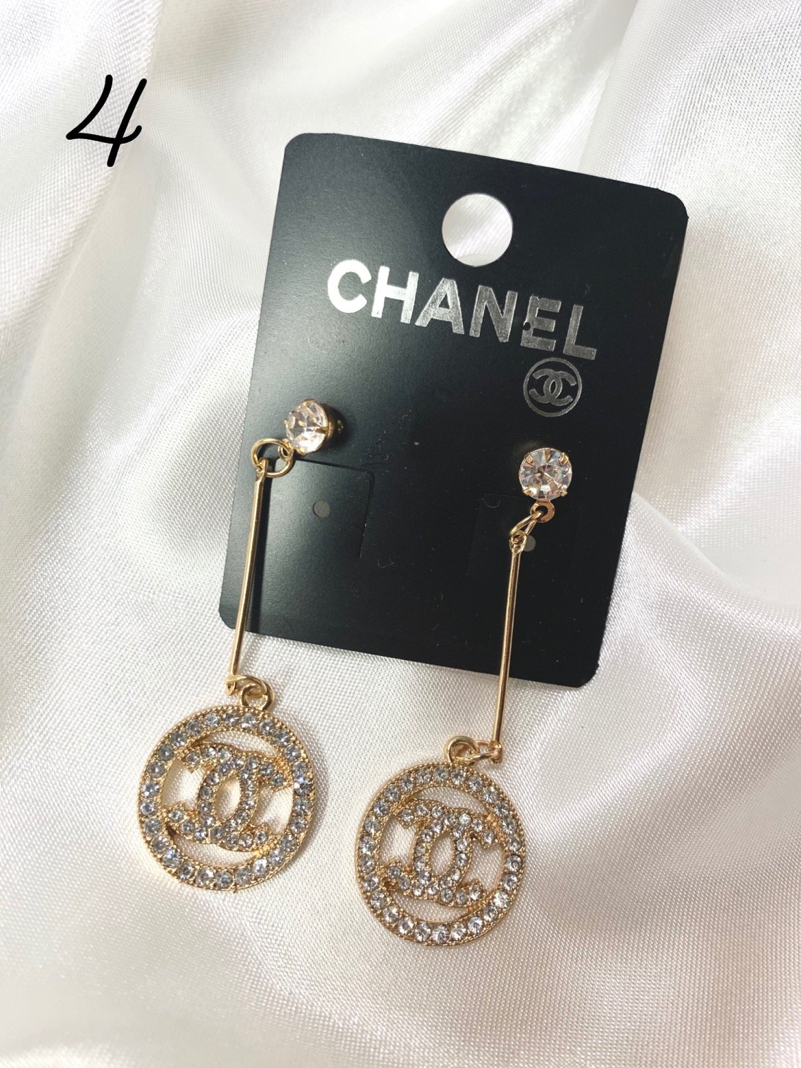 CC Diamond Earrings | Fisher's beauty line