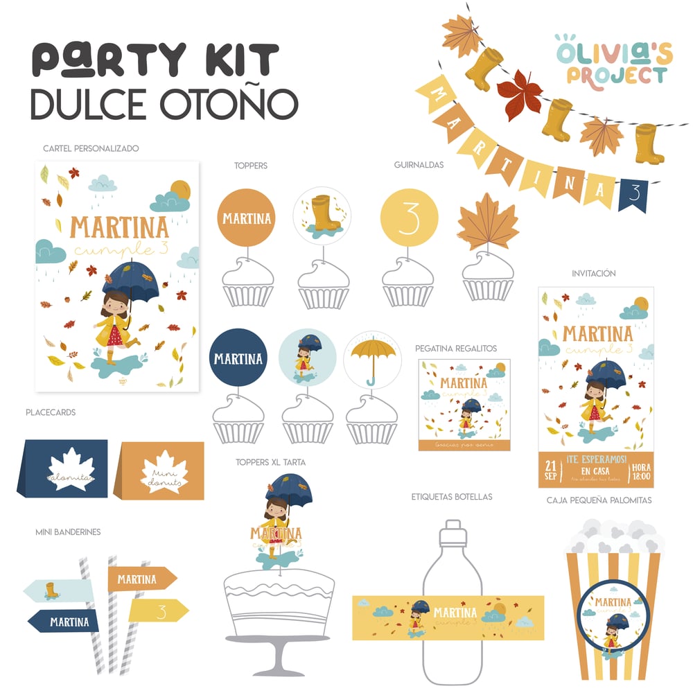 Image of Party Kit Dulce Otoño Impreso