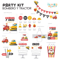 Image 1 of Party Kit Bombero + Tractor 
