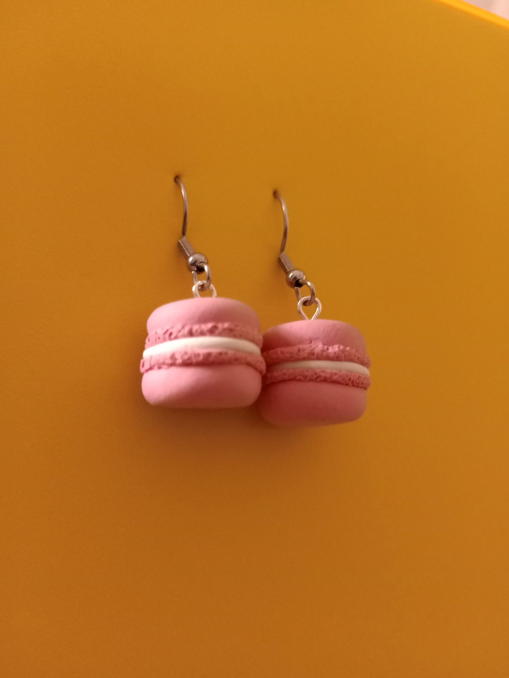 Pink Macaron Earrings
