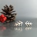 Image of pine shine stud earrings