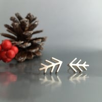Image 1 of pine shine stud earrings