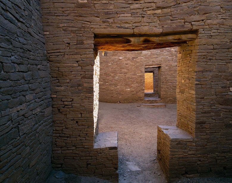 Image of Pueblo Bonito Doorways, Chaco Culture National Park, New Mexico