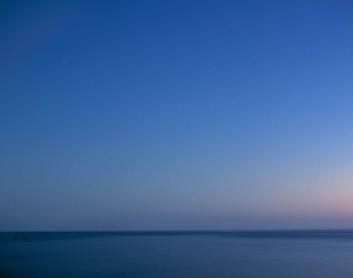 Image of Nightfall, Lake Michigan, Silver Beach Park, Michigan