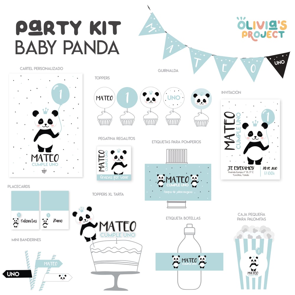 Image of Party Kit Baby Panda