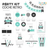 Image 1 of Party Kit Coche Retro