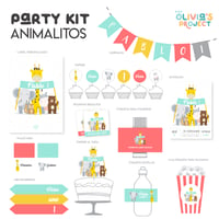 Image 1 of Party Kit Animalitos Impreso