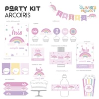 Image 1 of Party Kit Arcoíris Impreso