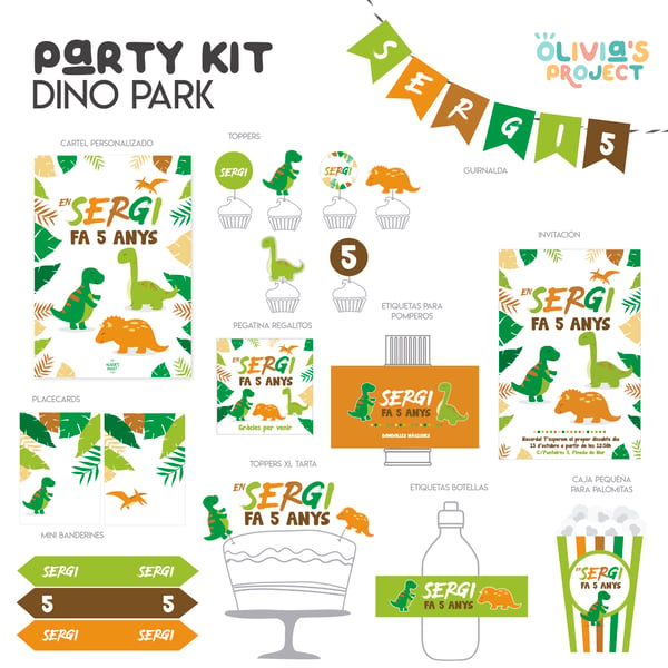 Image of Party Kit Dino Park Impreso