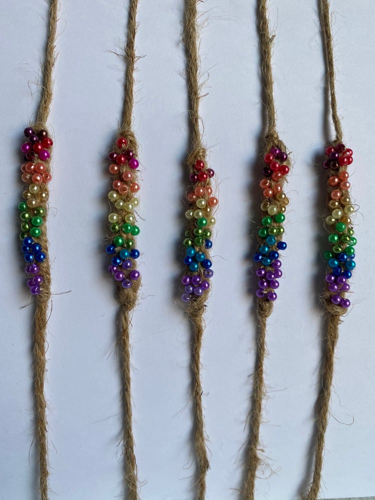Image of Rainbow pearls tieback or clip 