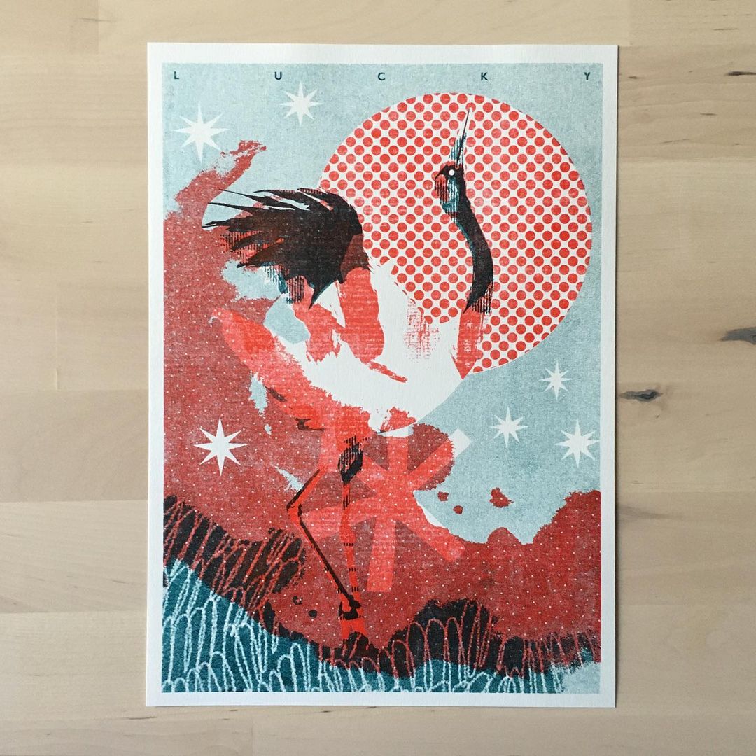 Image of Lucky - Riso Print