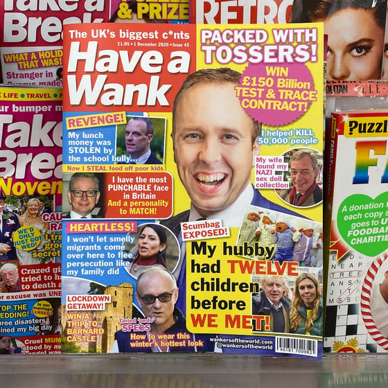 Image of 'Have a Wank' magazine wraparound