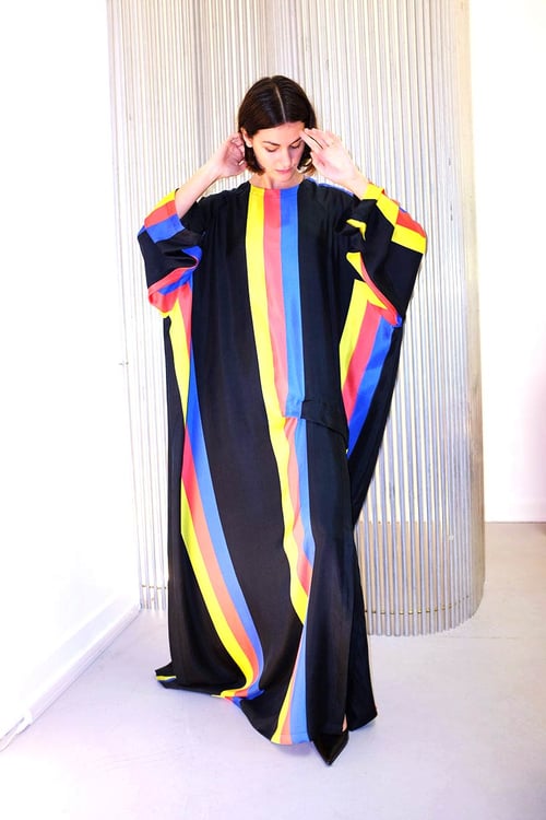 Image of Dress 1 Long - Silk - Primary colors