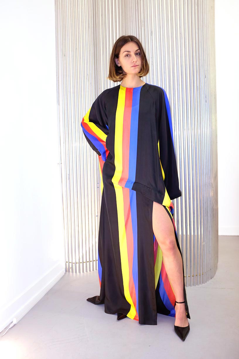 Image of Dress 1 Long - Silk - Primary colors