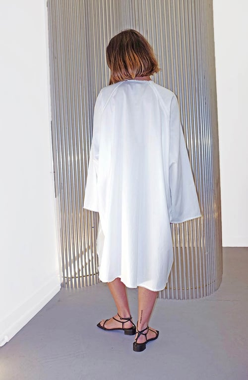 Image of Dress 1 - Organic cotton percale - White
