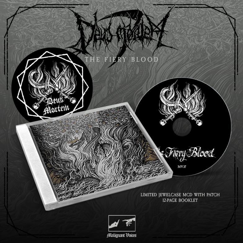 Image of DEUS MORTEM - 'The Fiery Blood' lim. jewelcase CD with patch