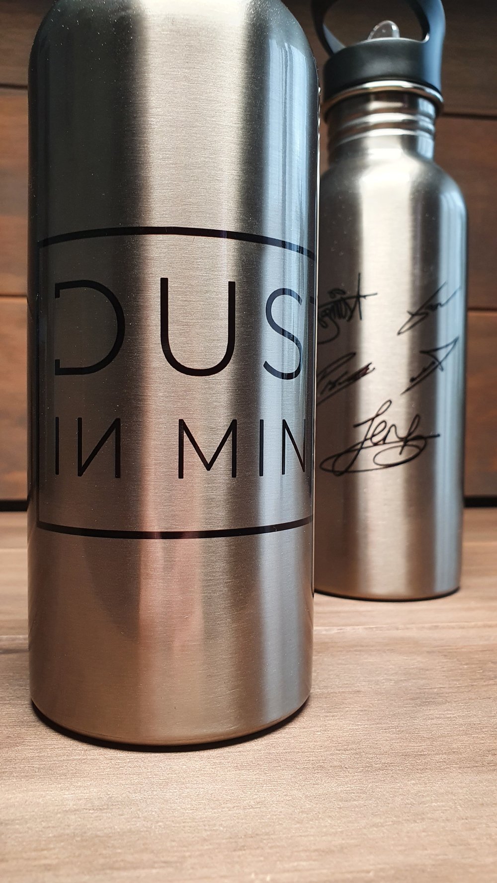 Reusable bottle (60cl / Stainless steel) with Logo / Signatures