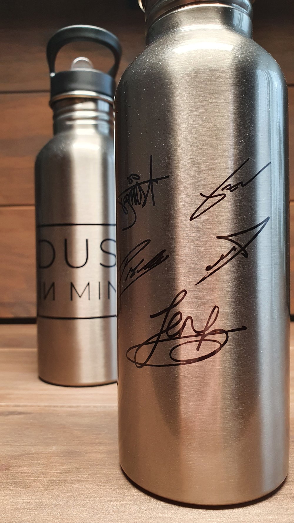 Reusable bottle (60cl / Stainless steel) with Logo / Signatures