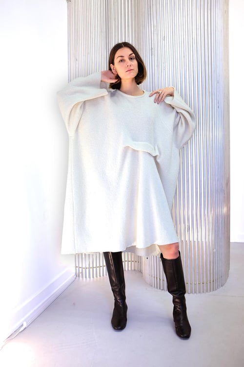 Image of Dress 1 - Organic wool - off white