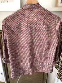 Image 4 of Chemisier vintage imprimé vieux rose