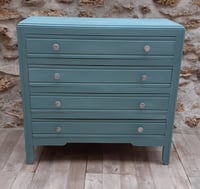 Image 1 of Commode vintage bleue 