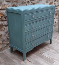 Image 2 of Commode vintage bleue 