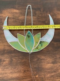 Image 5 of Lotus Moon Hanging Crystal Suncatcher 