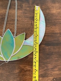 Image 4 of Lotus Moon Hanging Crystal Suncatcher 