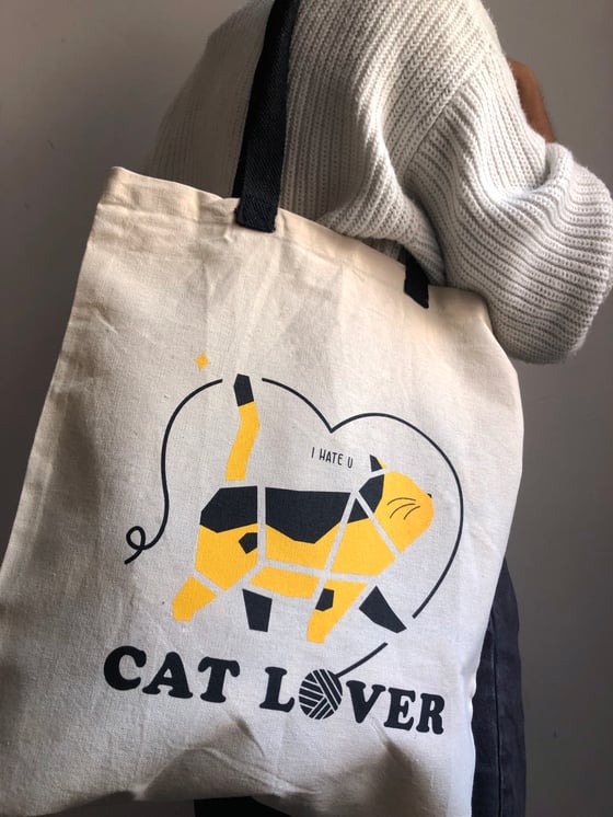 Image of Tote bag Cat lover